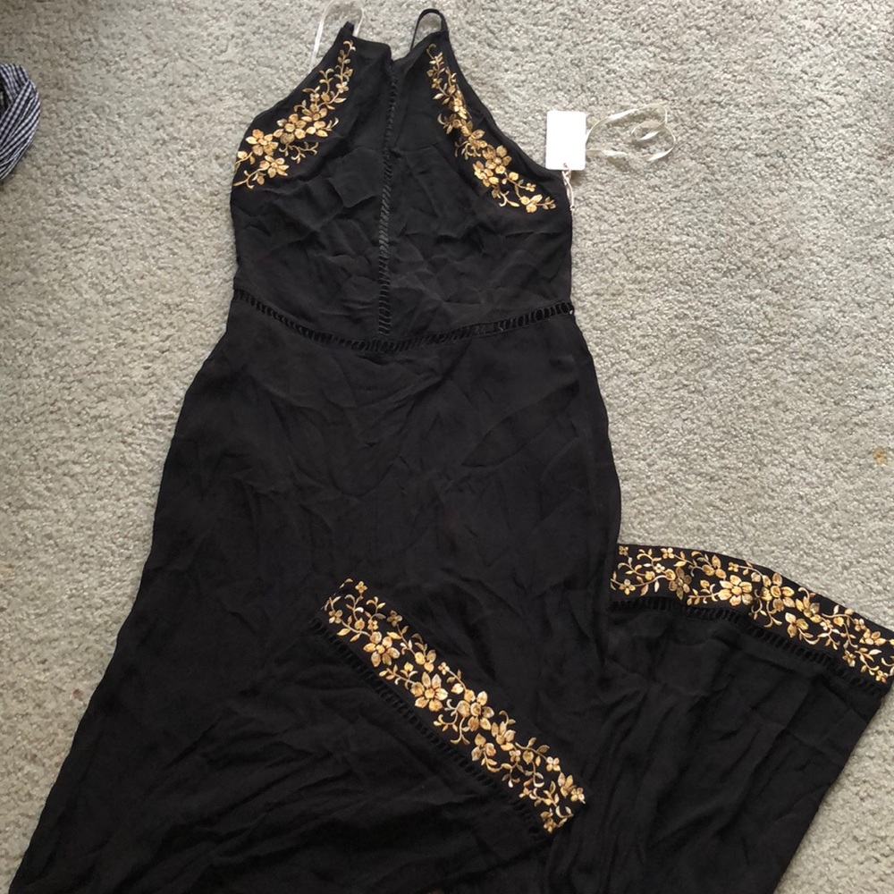 black jumpsuit